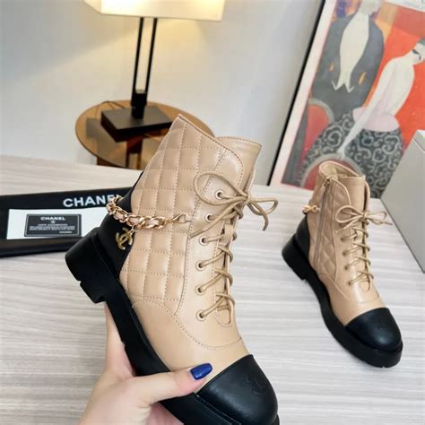 cheap fake chanel boots|chanel black canvas heel boots.